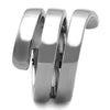 WildKlass Stainless Steel Spiral Ring High Polished (no Plating) Women-WildKlass Jewelry