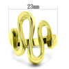 WildKlass Stainless Minimalists Steel Ring IP Gold Women-WildKlass Jewelry