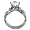 WildKlass Stainless Steel Pear Ring High Polished (no Plating) Women AAA Grade CZ Clear-WildKlass Jewelry