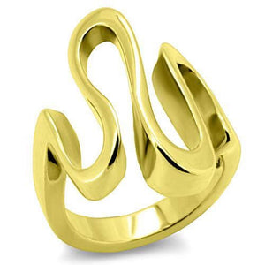 WildKlass Stainless Minimalists Steel Ring IP Gold Women-WildKlass Jewelry