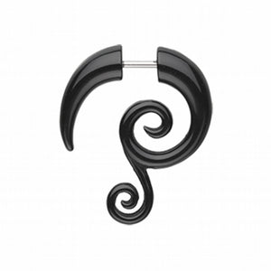 Double Spiral Fake Hanging Taper-WildKlass Jewelry