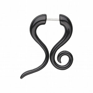 Elegant Swirl Fake Hanging Taper-WildKlass Jewelry