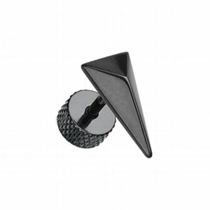 Blackline Triangle Force Steel Fake Plug-WildKlass Jewelry