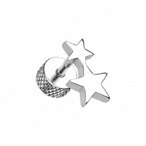 Double Star Steel Fake Plug-WildKlass Jewelry