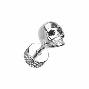 Death Skull Steel Fake Plug-WildKlass Jewelry