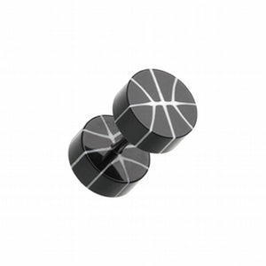 Basketball UV Acrylic Fake Plug-WildKlass Jewelry