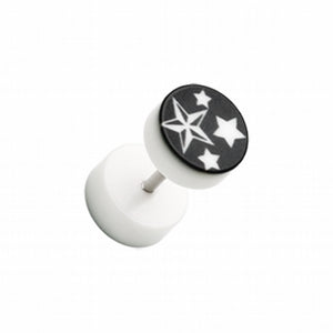 Nautical Star UV Acrylic Fake Plug-WildKlass Jewelry