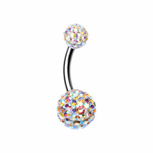 Classic Multi-Sprinkle Dot Belly Button Ring-WildKlass Jewelry