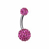 Classic Multi-Sprinkle Dot Belly Button Ring-WildKlass Jewelry