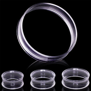 UV Acrylic Thin-Walled Clear Tunnel Plug-WildKlass Jewelry