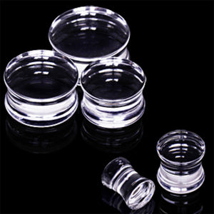 UV Acrylic Ultra Clear Saddle Plug-WildKlass Jewelry
