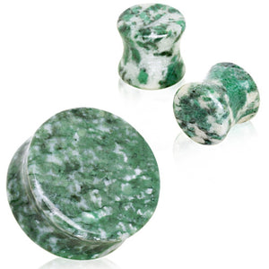 Natural Amazonite Stone Saddle Plug-WildKlass Jewelry