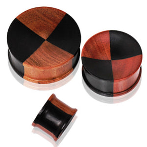 Two Tone Wood Solid Plug-WildKlass Jewelry