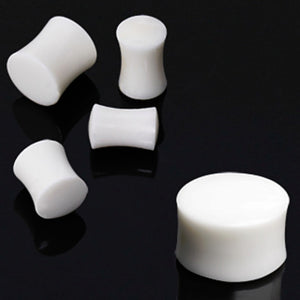 White Bone Solid Plug-WildKlass Jewelry