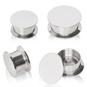 316L Surgical Steel Screw Fit Stash Plug-WildKlass Jewelry