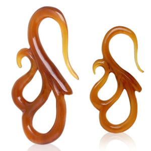 Swan Shaped Buffalo Golden Horn Taper-WildKlass Jewelry