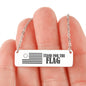 "Stand for the Flag" Stainless Steel Horizontal Bar Necklace-WildKlass Jewelry