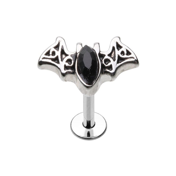 Bat Outta Hell Steel WildKlass Labret-WildKlass Jewelry
