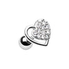 Silver & Gold Dreamy Heart Cartilage Tragus Earring-WildKlass Jewelry
