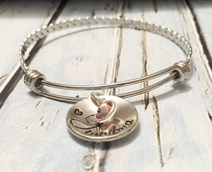 Hand stamped Bracelet- Mother's jewelry -WildKlass Jewelry