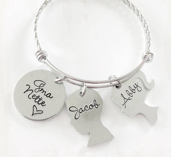 Mother's Bracelet - Handstamped-WildKlass Jewelry