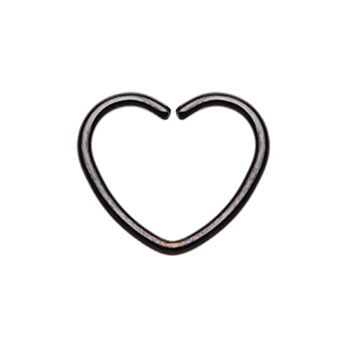 Heart Shaped & Moon Shaped Bendable Twist Hoop Ring-WildKlass Jewelry
