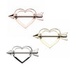 Silver & Golden & Rose Gold Cupid's Heart Nipple Shield Ring-WildKlass Jewelry