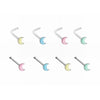 Illuminating Glow in the Dark Moon L-Shape & Stud Nose Ring-WildKlass Jewelry