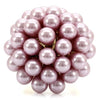 1W051 Gold Brass Ring with Synthetic in Light Amethyst-WildKlass Jewelry