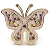 1W096 Matte Gold Brass Ring with AAA Grade CZ in Multi Color-WildKlass Jewelry