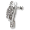 1W126 Imitation Rhodium Brass Brooches with AAA Grade CZ in Black Diamond-WildKlass Jewelry