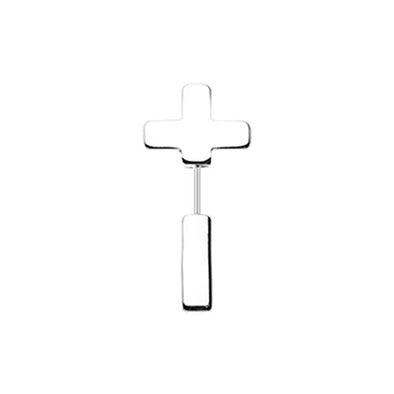 Classic Cross WildKlass Fake Taper Earring-WildKlass Jewelry