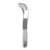 WildKlass Stainless Steel Ring High Polished (no Plating) Women AAA Grade Simple CZ Clear-WildKlass Jewelry