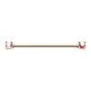 Silver & Golden & Rose Gold Double Prong Brilliant Sparkle Gem Industrial Barbell-WildKlass Jewelry