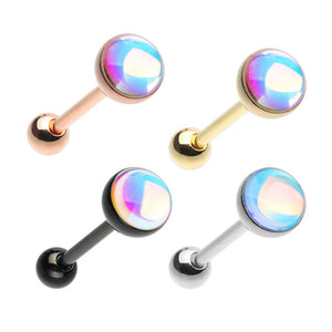 Black & Silver & Golden & Rose Gold Revo Illumilating Barbell Tongue Ring-WildKlass Jewelry
