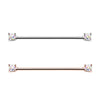 Rose Gold & Silver Sprinkle-Dot Double Prong Industrial Barbell-WildKlass Jewelry