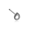 Chakra Sparkle Nose Stud Ring 316L Surgical Steel-WildKlass Jewelry