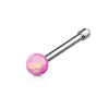 Opal Ball 316L Surgical Steel WildKlass Nose Bone Stud Rings-WildKlass Jewelry