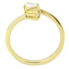 WildKlass Stainless Steel Ring IP Gold Women AAA Grade CZ Topaz-WildKlass Jewelry