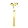 WildKlass Stainless Steel Ring IP Gold Women Top Grade Crystal Clear-WildKlass Jewelry