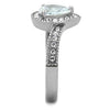 WildKlass Stainless Steel Ring High Polished (no Plating) Women AAA Grade CZ Clear-WildKlass Jewelry