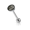 Good and Bad Words Barbell 316L Surgical Steel WildKlass Tongue Rings-WildKlass Jewelry