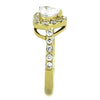 WildKlass Stainless Steel Ring IP Gold Women AAA Grade CZ Clear-WildKlass Jewelry