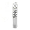 WildKlass Stainless Steel Ring High Polished Women Top Grade Crystal Clear-WildKlass Jewelry