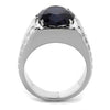 WildKlass Stainless Steel Ring High Polished Men Synthetic Montana-WildKlass Jewelry