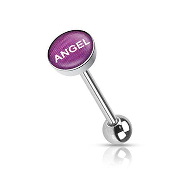 Good and Bad Words Barbell 316L Surgical Steel WildKlass Tongue Rings-WildKlass Jewelry