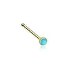 Turquoise Stone Nose Stud Ring-WildKlass Jewelry