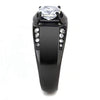 WildKlass Stainless Steel Ring IP Men AAA Grade CZ Clear-WildKlass Jewelry