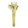 WildKlass Stainless Steel Ring Two-Tone IP Gold Women AAA Grade CZ Clear-WildKlass Jewelry