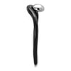 WildKlass Stainless Steel Ring Two-Tone IP Black Women-WildKlass Jewelry
